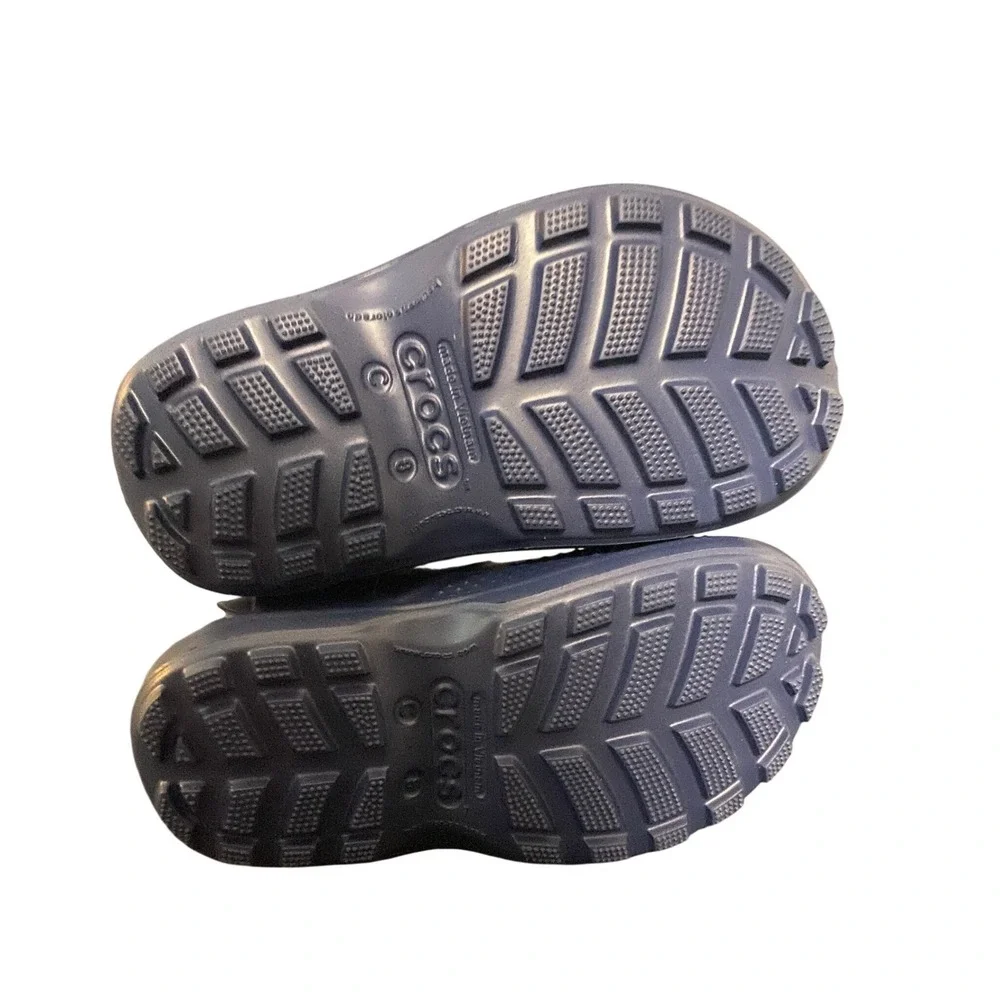 Crocs Handle‎ It Rain Boot Navy Blue Toddler Kids Size C8 211056-410 NEW